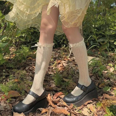 Lolita Lace Stockings Bow