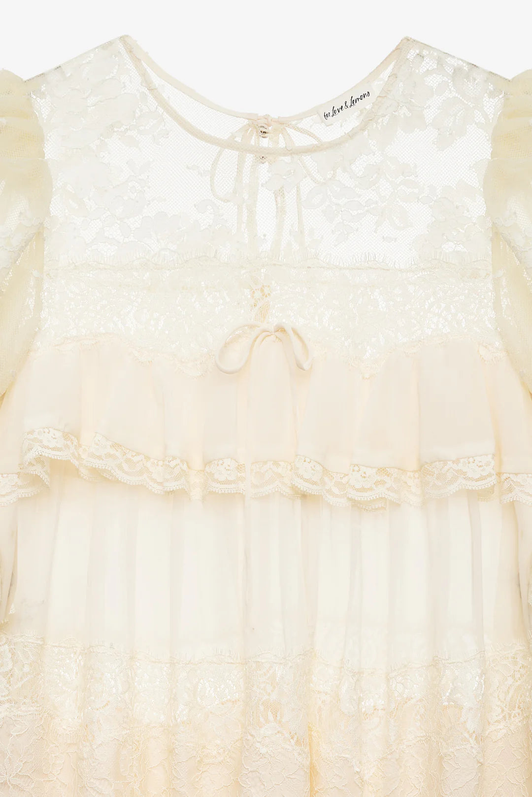 Heirloom Lace Ruffle Mini Dress