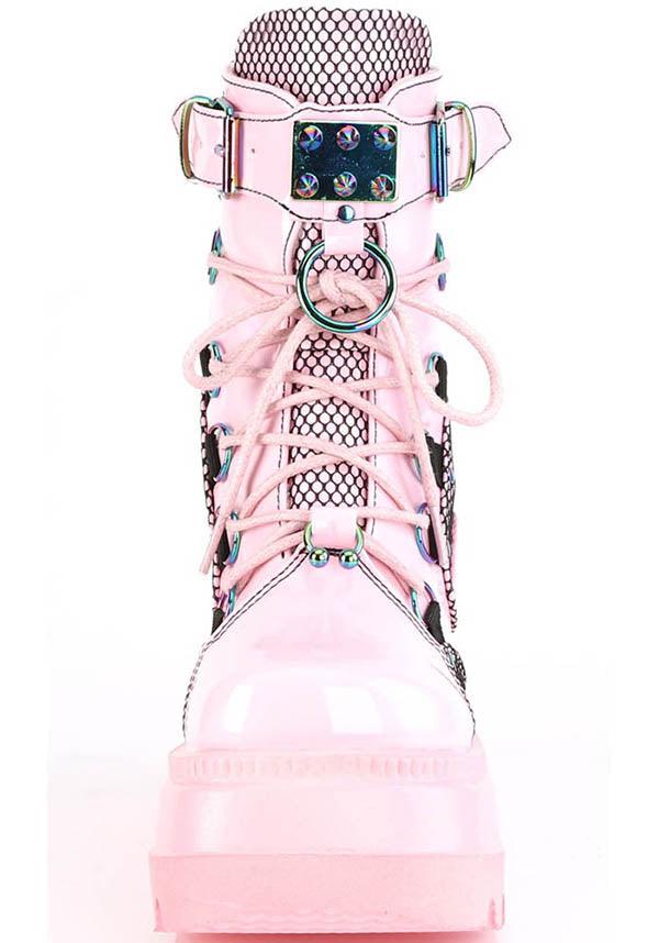 Pink Riot Punk Boots