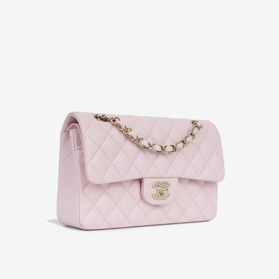 Baby Pink Caviar Leather Shoulder Bag