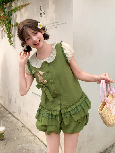 Bambi Ruffle Top & Bubble Shorts