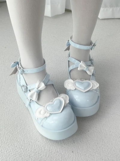 Blue Sweet Lolita Platform Shoes