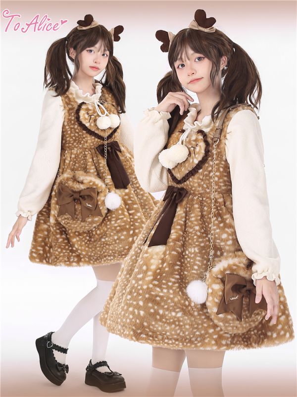 Kawaii Bambi Mini Dress