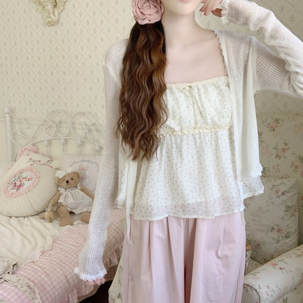 Coquette Knit Cardigan – Soft, Sweet & Elegant