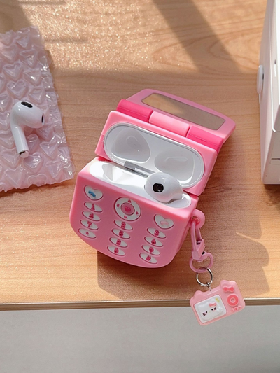Cute Kitty Airpods Case -Pink