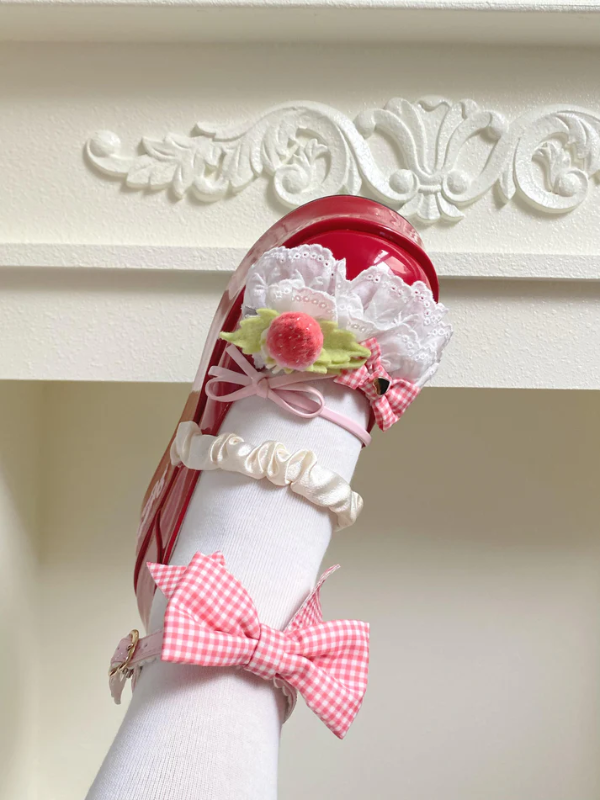 Cute Strawberry Platform Shoes