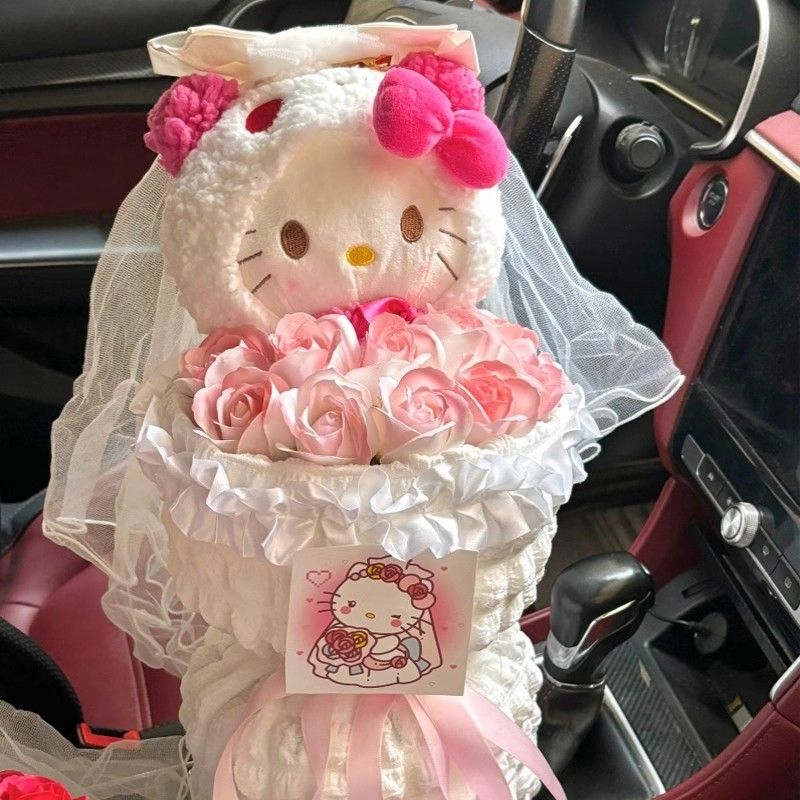 H-Kitty Pink Rose Bridal Bouquet – Perfect Wedding or Gift