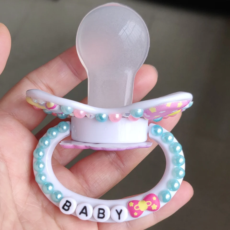 Handmade Adult Pacifier – Starry Pastel Dream