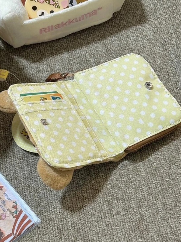 Kawaii Cute Bear-Style Coin & Card Wallet