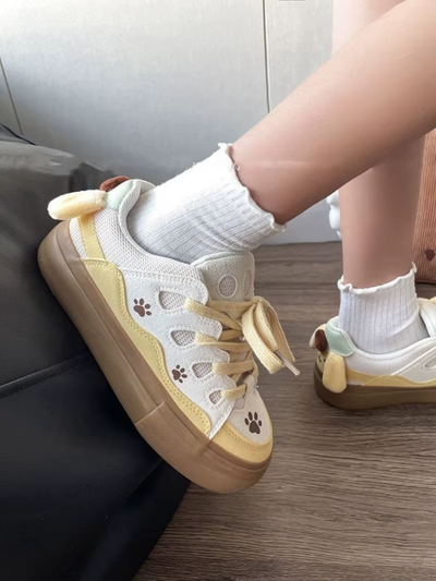 Kawaii Pompom Casual Sneakers