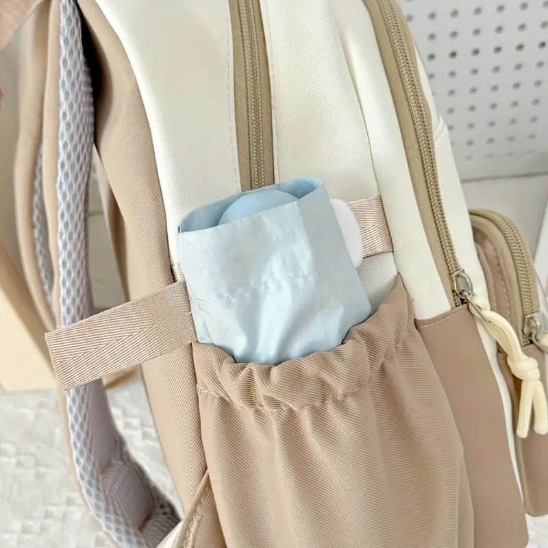 Kawaii Cat Backpack with Plush Display Pocket