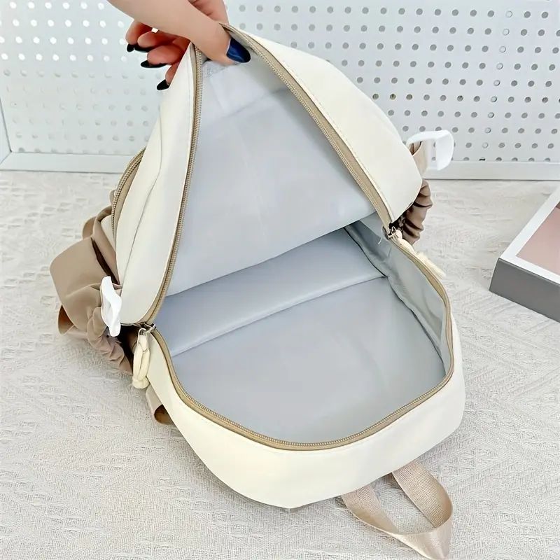 Kawaii Cat Backpack with Plush Display Pocket