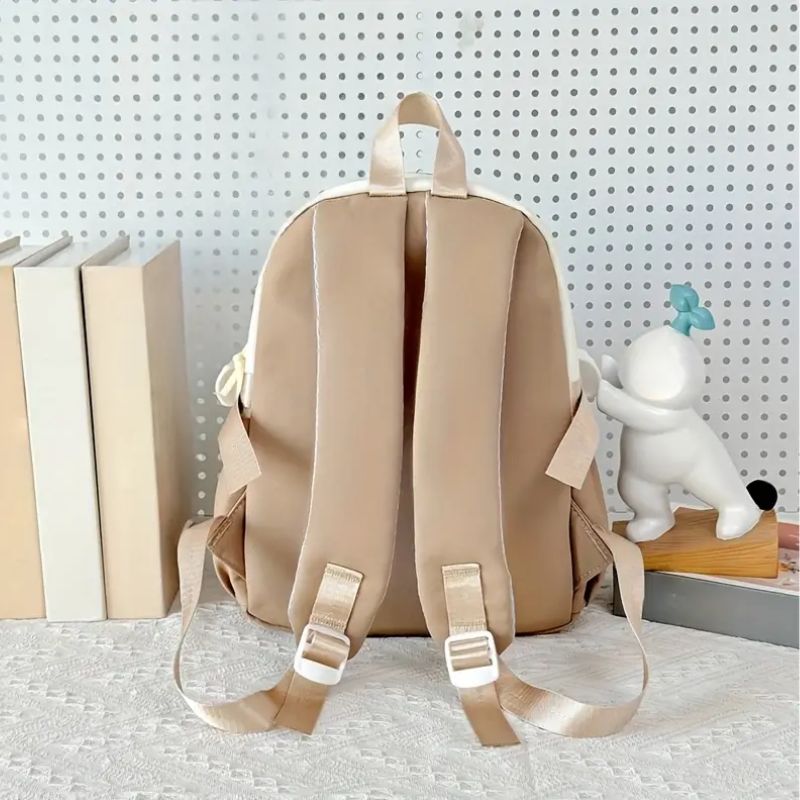 Kawaii Cat Backpack with Plush Display Pocket