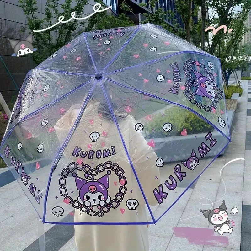 Kawaii Kuro Automatic Folding Umbrella