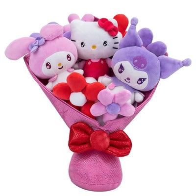 Kawaii Plush Flower Bouquet – 12 Inch