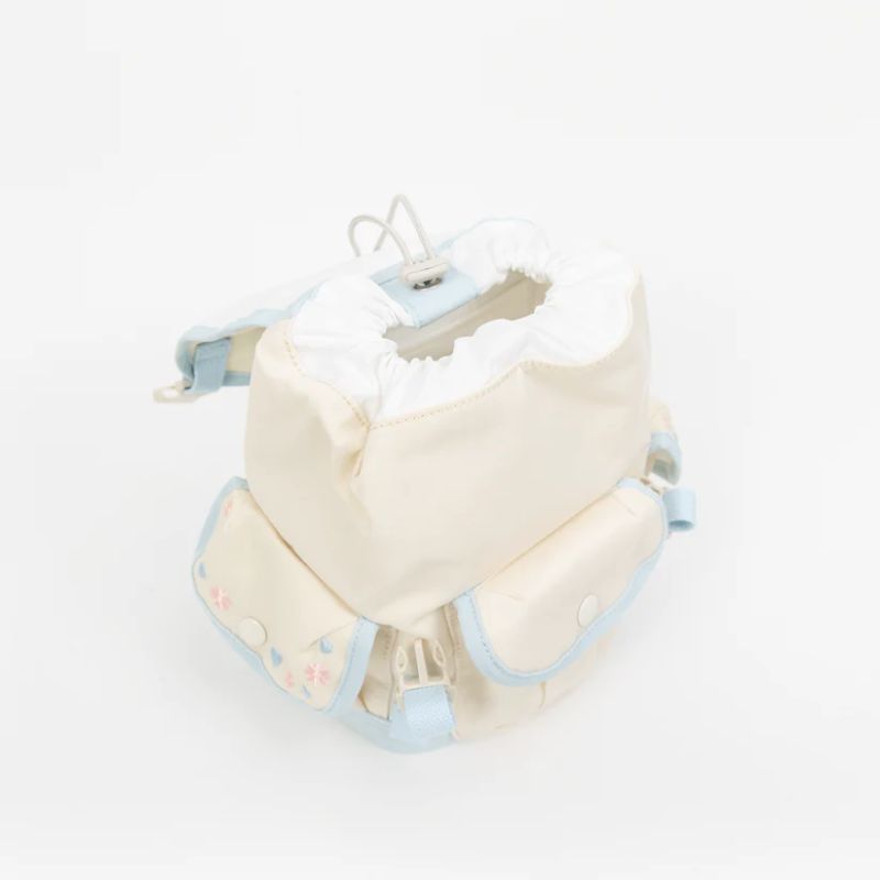 Kawaii Puppy-Inspired Nylon Backpack – Water Repellent, Vegan & Exclusive Embroidery