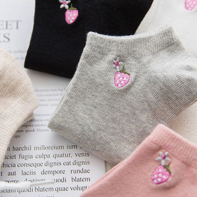 Kawaii Strawberry Socks