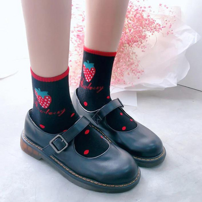 Kawaii Strawberry Socks