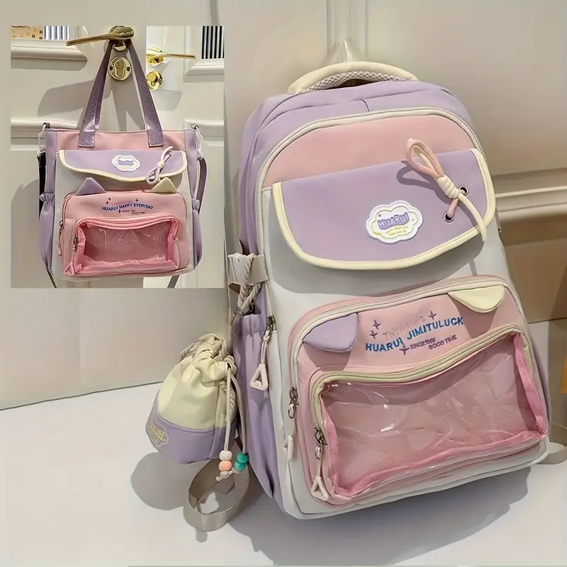 Kawaii 2-in-1 Bag Set – Backpack + Shoulder Bag