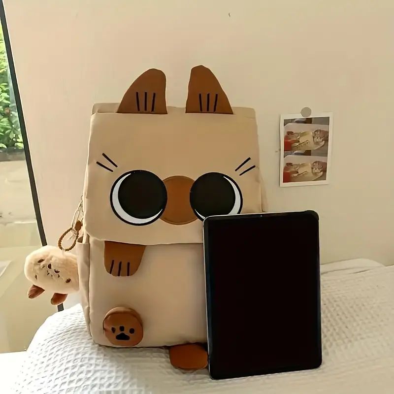Kawaii Large Capacity Cat Design Backpack