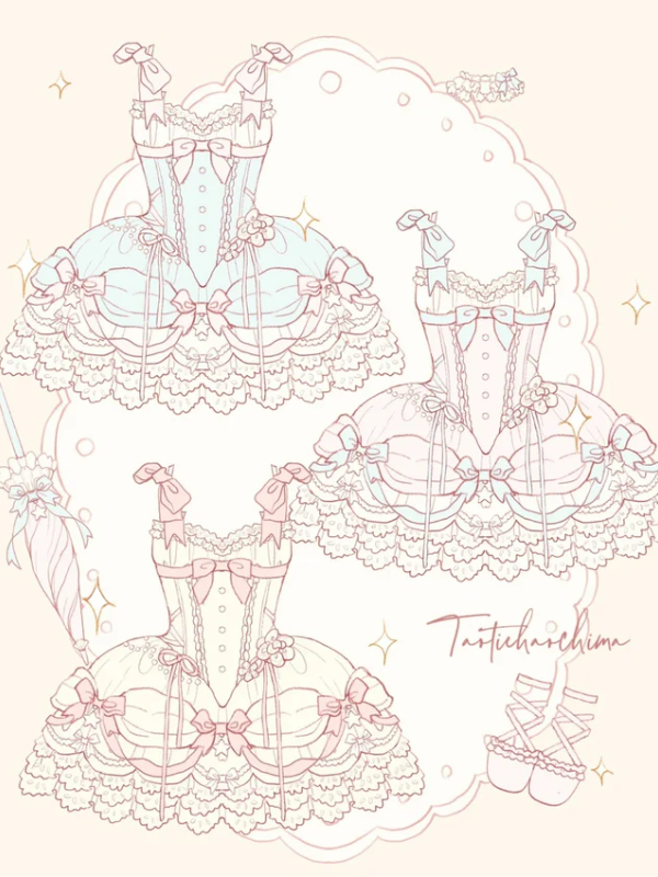 Light Pink Marie Antoinette Style Short Dress