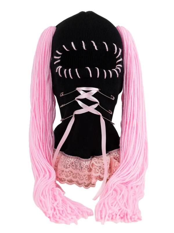 Pink & Black Heartbreaker Ski Mask