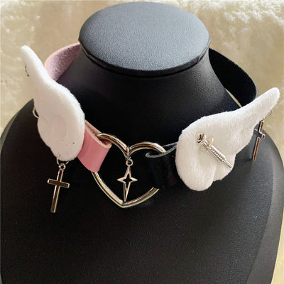 Harajuku Angel Wings Choker