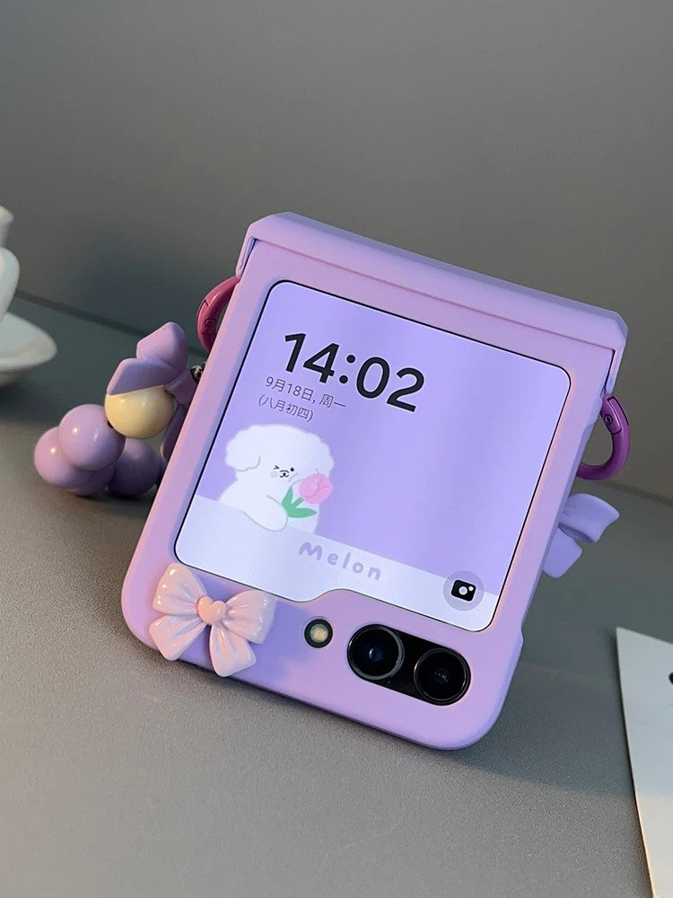 Purple Cute Bow Phone Case