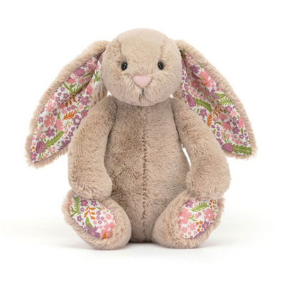 Soft Plush Bunny – Blossom Beige Petal (30cm)