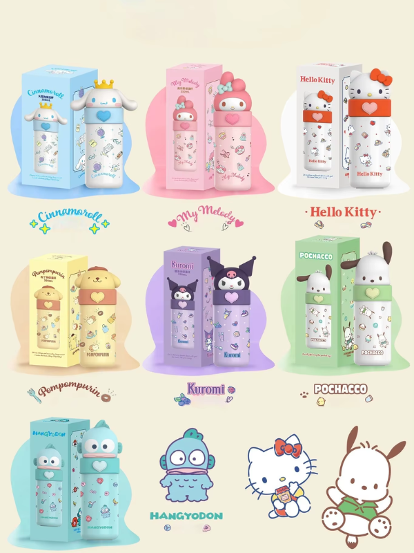 Sweet Friends Pastel Thermal Bottle – 350ml
