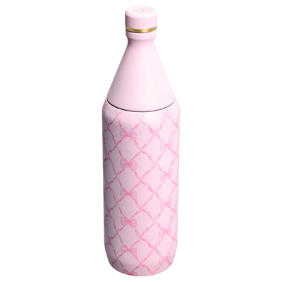 Stanley 1913 x LoveShackFancy Baby Bow Pink Peppermint Slim Bottle | 34 OZ