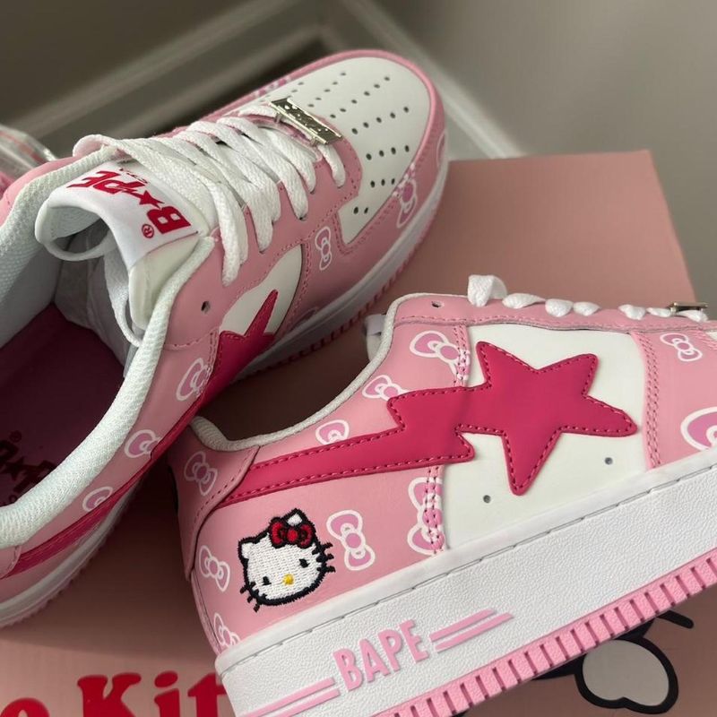 Kawaii H Kitty-Inspired Sneakers