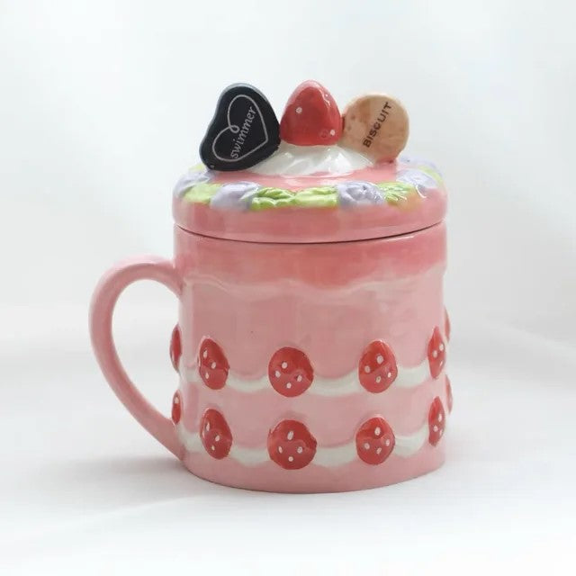 Kawaii Strawberry Kettle Mug/Teapot