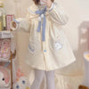 Lolita Bunny Coat Pompom Bow
