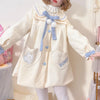 Lolita Bunny Coat Pompom Bow