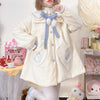 Lolita Bunny Coat Pompom Bow