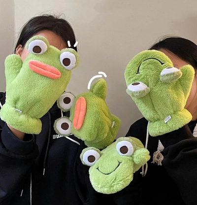 Kawaii Frog Gloves