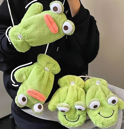 Kawaii Frog Gloves