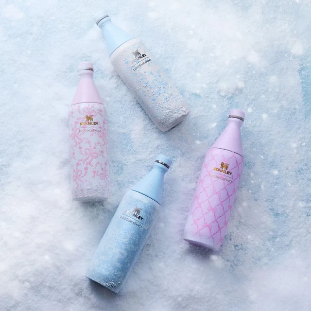 Stanley 1913 x LoveShackFancy Coquette Bow Winter Ice Slim Bottle | 34 OZ