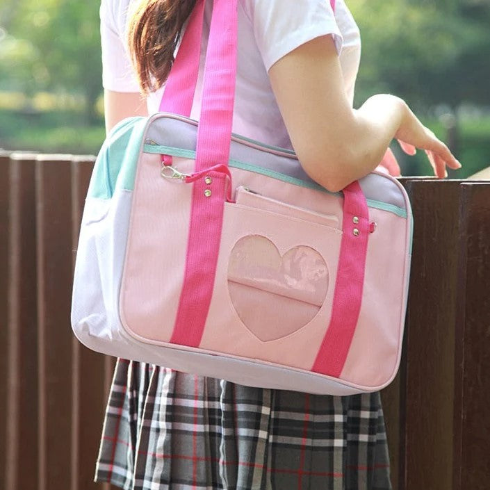 Hot pink Kawaii Girl Travel Bag