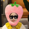 Funny Plush Strawberry Hat