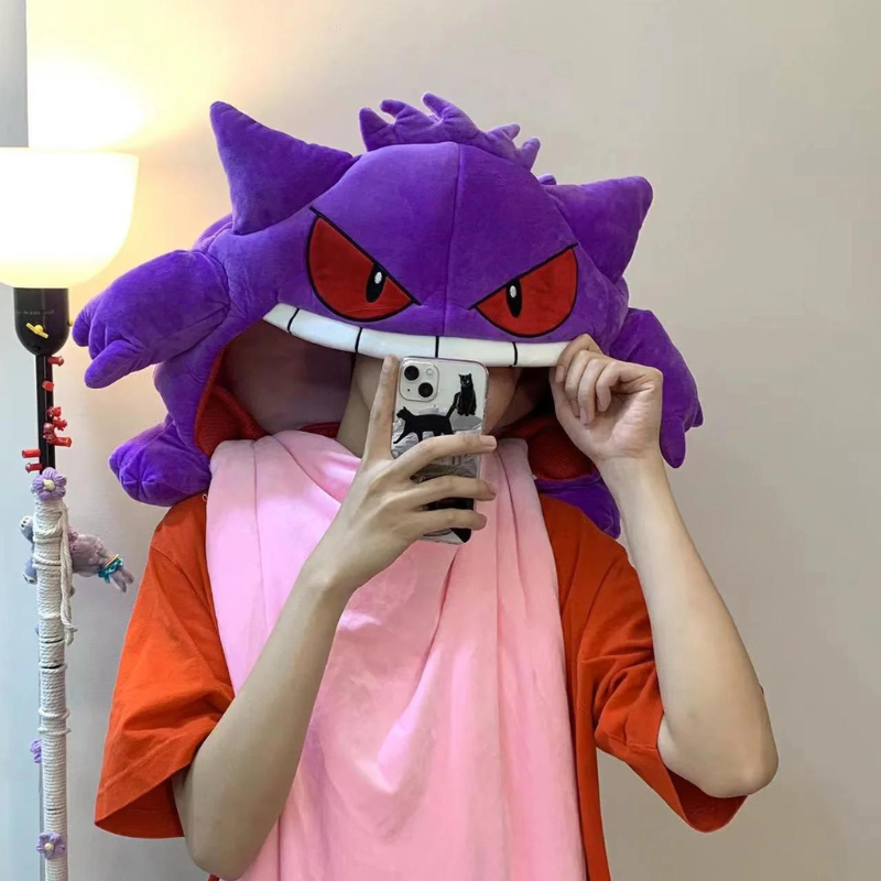 Gengar Pillow and Blanket Set