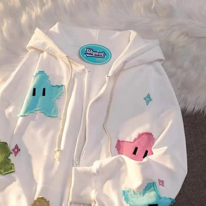 Starry Embroidered Sweatshirt