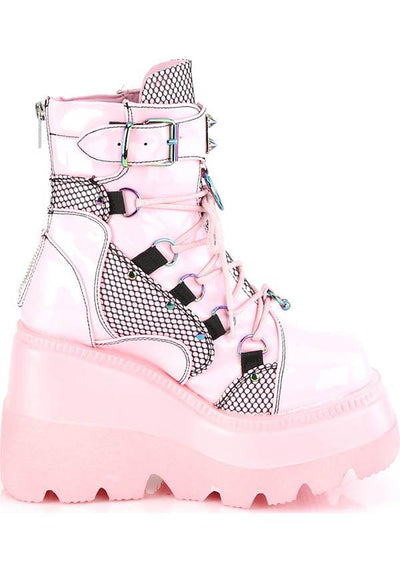 Pink Riot Punk Boots