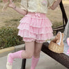 Pink Pants With Ruffled Hearts