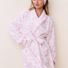 LoveShackFancy Indie Cotton Bath Robe – White Floral