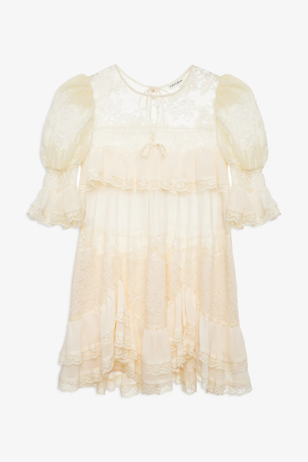 Heirloom Lace Ruffle Mini Dress