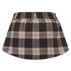 Blair Preppy Plaid Mini Skirt (Brown)