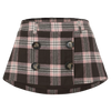 Blair Preppy Plaid Mini Skirt (Brown)