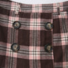 Blair Preppy Plaid Mini Skirt (Brown)